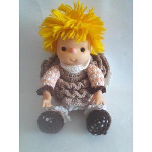 Oatmeal Cookie Fluff 1980 Lollipop Lane 15" Crochet Doll